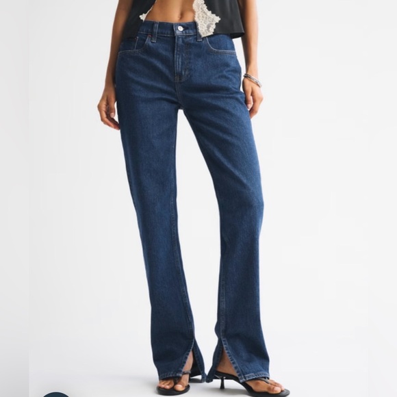 Abercrombie & Fitch Denim - Abercrombie & Fitch Dark Blue Straight Leg Jeans